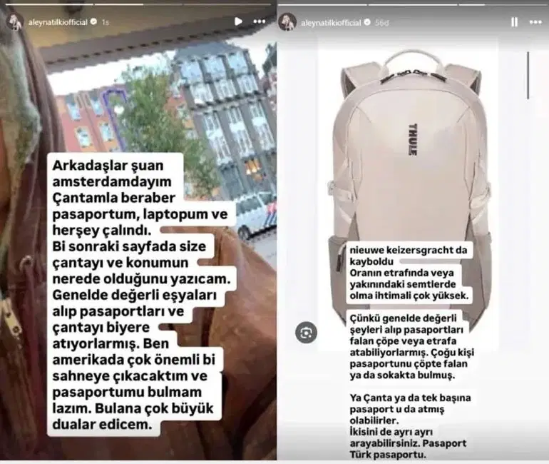 Aleyna Tilki'ye hırsızlık şoku: 'Her şeyim çalındı"