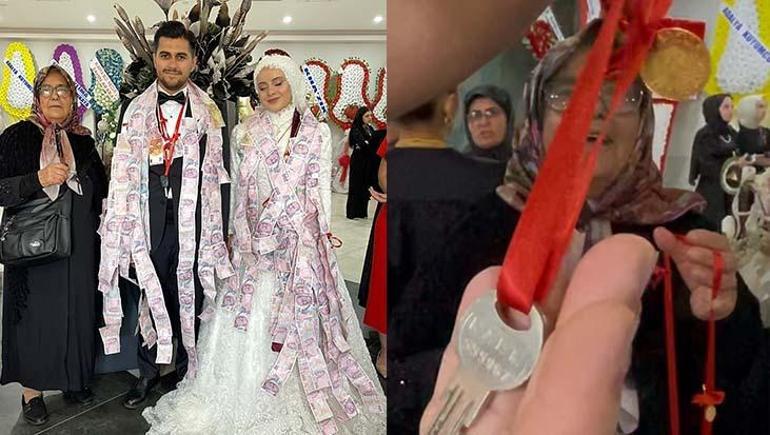 Antalya’da gelin damat şokta! Babaannesinden tek torununa ev, arsa ve lüks araç sürprizi