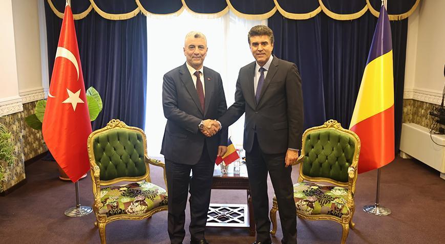 Bakan Bolat, Romanya Yatırım ve Dış Ticaret Ajansı Başkan Vekili Frunzulica ile görüştü