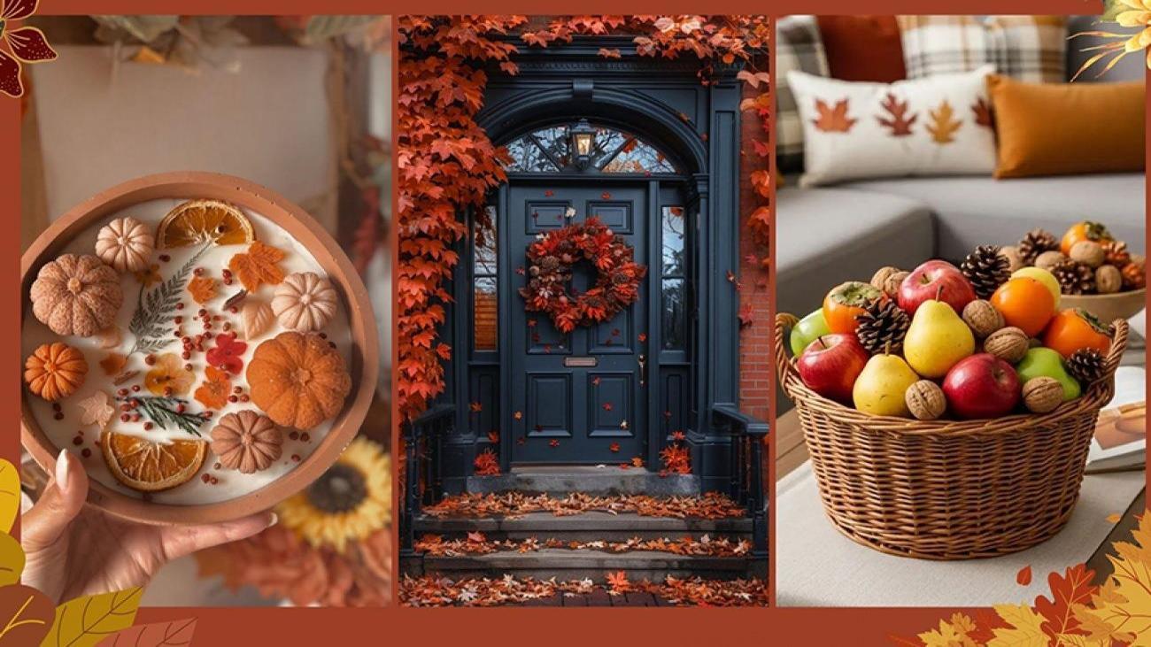 Bir kuruş harcamadan sonbahar dekorasyonu oluşturmaya ne dersiniz?