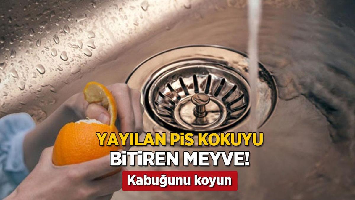 Çöpe atmak yerine lavabonun içine bırakın! Portakal tüm pis kokuyu yutuyor