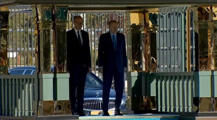 Cumhurbaşkanı Erdoğan, Merz’i Külliye’de karşıladı