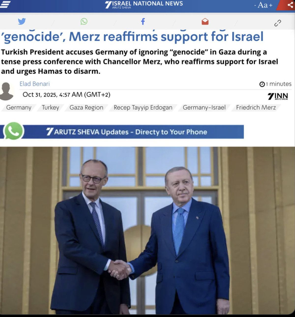 Cumhurbaşkanı Erdoğan'ın Almanya Başbakanı Merz ile İsrail Üzerine Cesur Çıkışı 5 Cumhurbaşkanı Erdoğan'ın Almanya Başbakanı Merz ile İsrail Üzerine Cesur Çıkışı