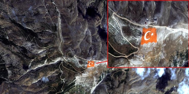 Dev Türk Bayrağı, Cumhuriyet Bayramı’nda uzaydan görüntülendi!