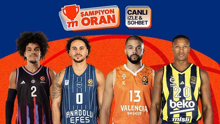 Fenerbahçe ve Anadolu Efes, EuroLeague sahnesinde! Maçların heyecanı canlı yayın, canlı sohbet ve Şampiyon Oranlar ile Misli’de