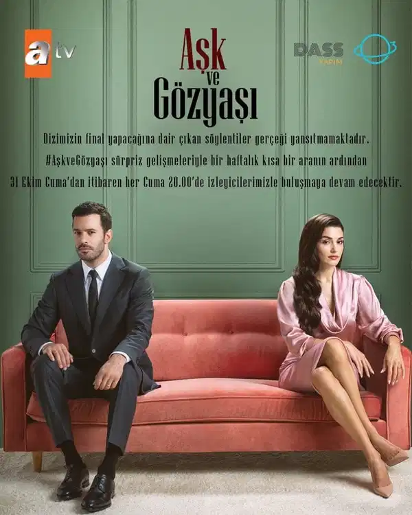 Hande Erçel ve Barış Arduç başrolde... Aşk ve Gözyaşı final mi yapıyor? Resmi açıklama geldi