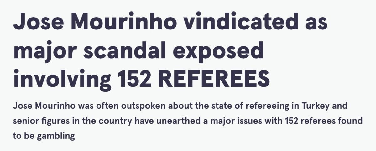 İngiliz Basını Onayladı: Jose Mourinho Hakem Skandalında Haklı Çıktı 1 İngiliz Basını Onayladı: Jose Mourinho Hakem Skandalında Haklı Çıktı