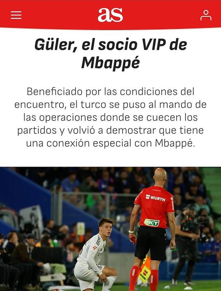 İspanya'da Arda Güler manşetlerde: Real Madrid'de Türk futbolcu operasyonun başına geçti 3 İspanya'da Arda Güler manşetlerde: Real Madrid'de Türk futbolcu operasyonun başına geçti