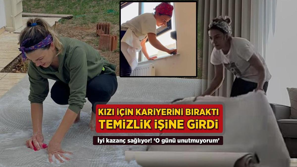 Kızı için kariyerini bıraktı, temizlik işine girdi! ‘O günü unutmuyorum’
