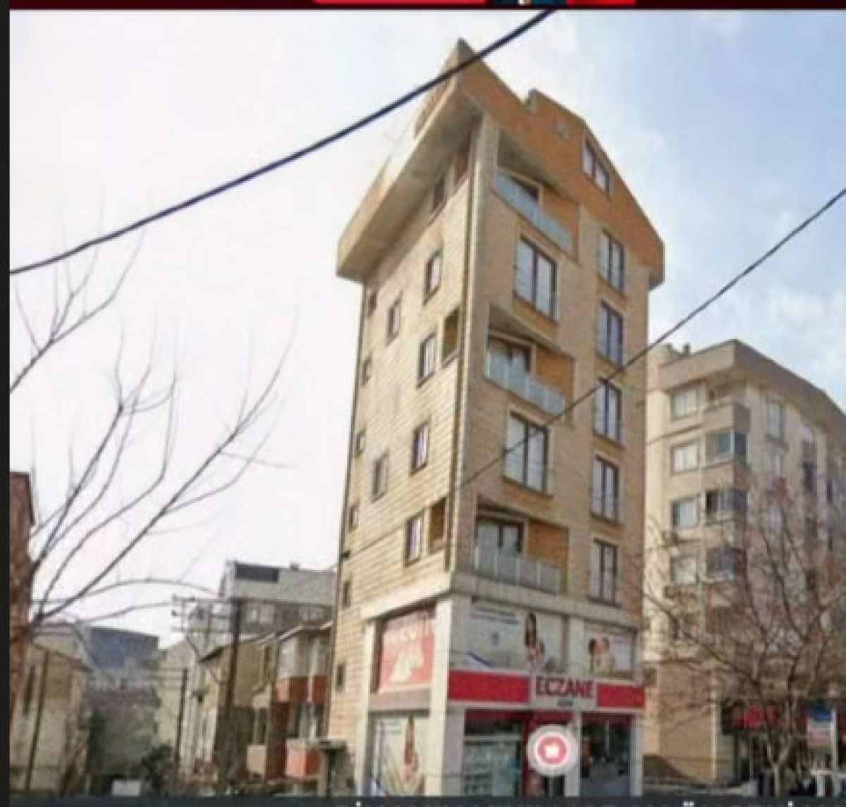 Kocaeli'de binanın yıkılmadan önceki hali