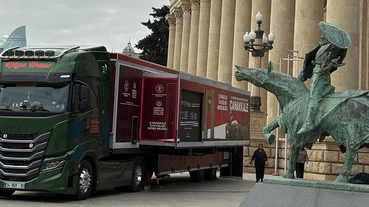 Mobil müze Azerbaycan'daydı! Çanakkale ruhu sınırları aşıyor