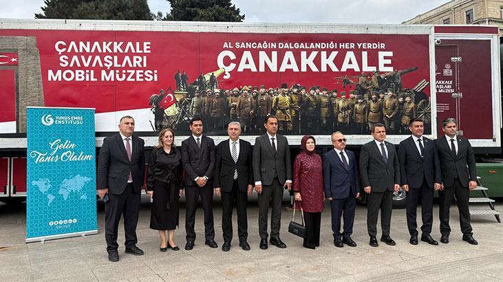 Mobil müze Azerbaycan’daydı! Çanakkale ruhu sınırları aşıyor