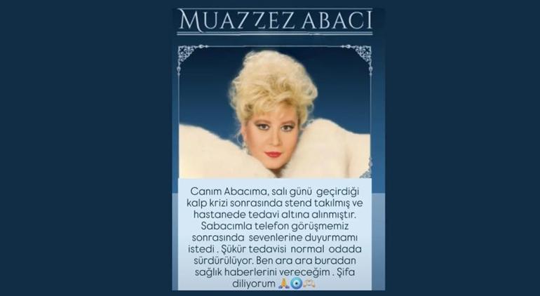 Muazzez Abacı Acil Durumda Hastaneye Sevk Edildi!