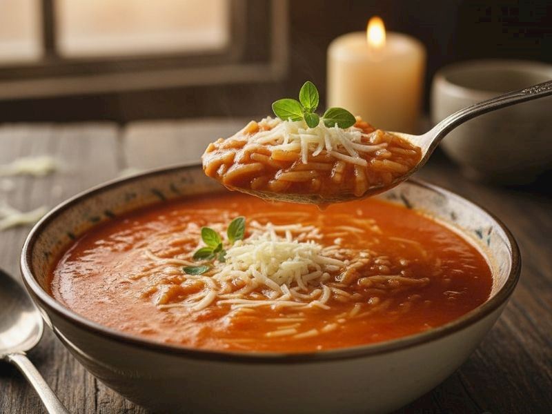 Şehriyeli Domates Çorbası Tarifi