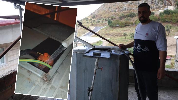 Sosyal medya Hataylı Hasan’ı konuştu! Kurduğu sistemle yağmur suyunu evinde kullanıyor