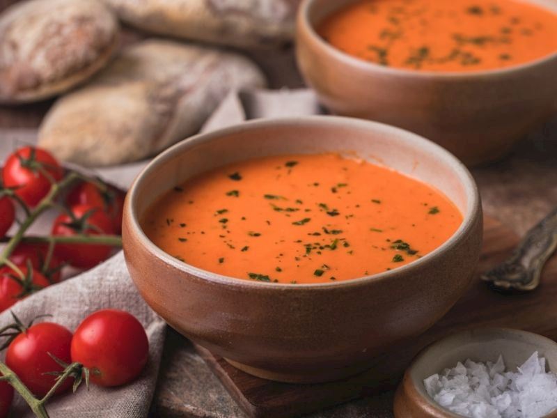Sütlü Ev Yapımı Domates Çorbası Tarifi