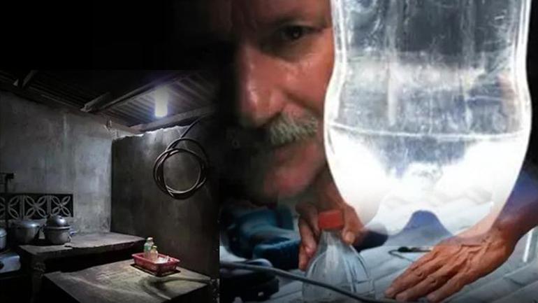 Tamircinin hayat kurtaran icadı! Pet şişe ve suyla 690 bin ev aydınlandı