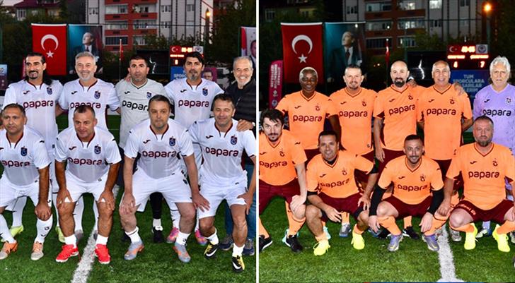 Trabzonspor’un efsane futbolcuları, Emir Yuşa için sahaya çıktı