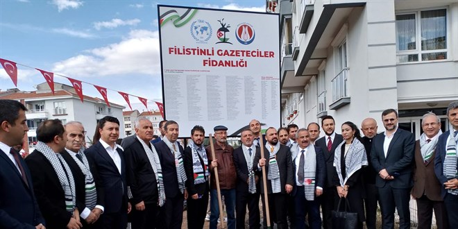 TÜBAF’tan Filistinli Şehit Gazeteciler Anısına Sincan’da Fidanlık
