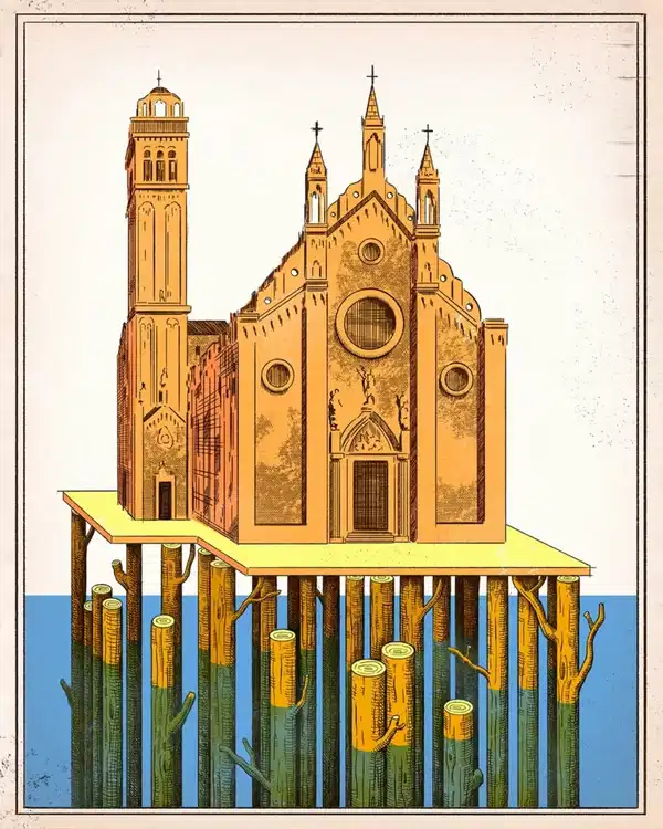 Venedik'i 1600 yıl boyunca su üstünde tutan sistem 2 Venedik'i 1600 yıl boyunca su üstünde tutan sistem