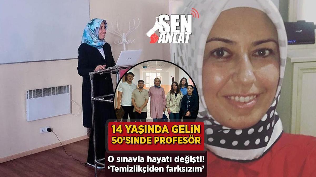 14 yaşında gelin, 50’sinde profesör! O sınavla hayatı değişti: ‘Temizlikçiden farksızım’