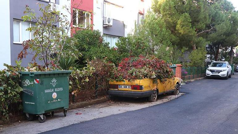 8 yıldır sarmaşıkların arasında kaybolmuştu! İzmir’deki gizemli araba için harekete geçildi