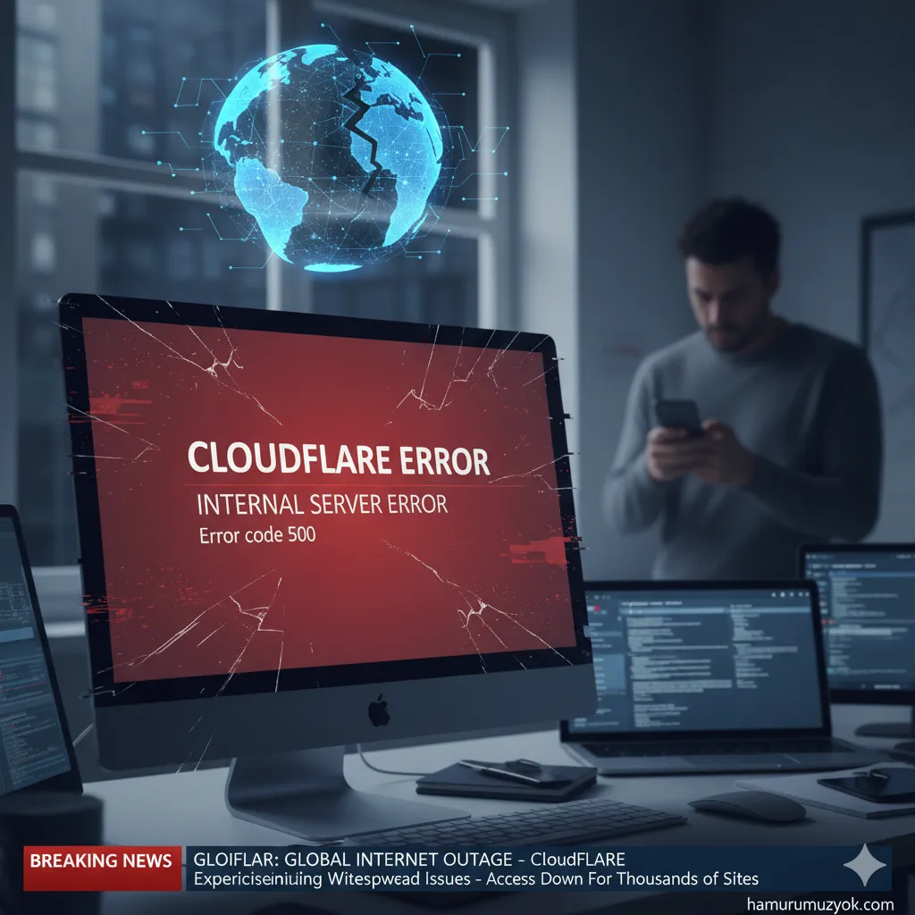 🚨 SON DAKİKA: Cloudflare Çökmesi Kaynaklı Küresel İnternet Kesintisi! On Binlerce Siteye Erişim Aksadı