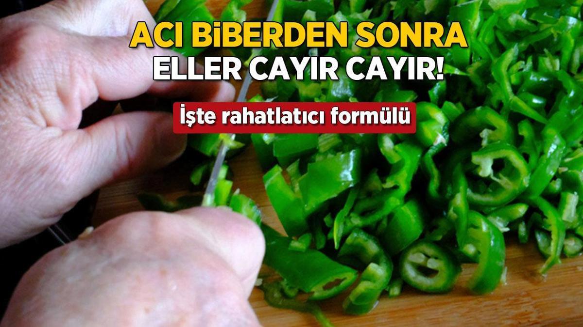 Acı biber sonrası eller cayır cayır yanıyor! İşte rahatlatıcı formülü