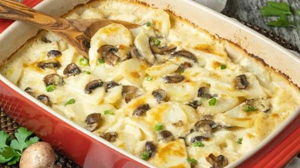 Akşam yemeğine lezzetli ve pratik tahlil: Patatesli mantar graten tanımı