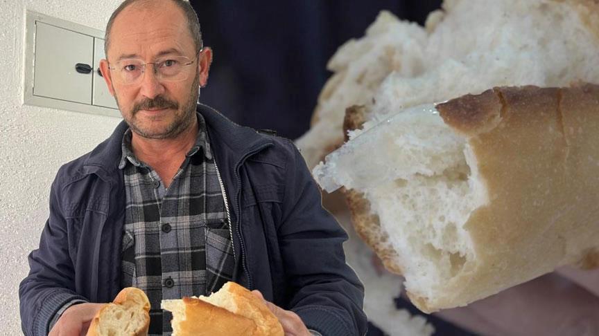 Aldığı ekmeğin içinden çıkan parçayı görünce şoke oldu! ‘Hamura karışmış’