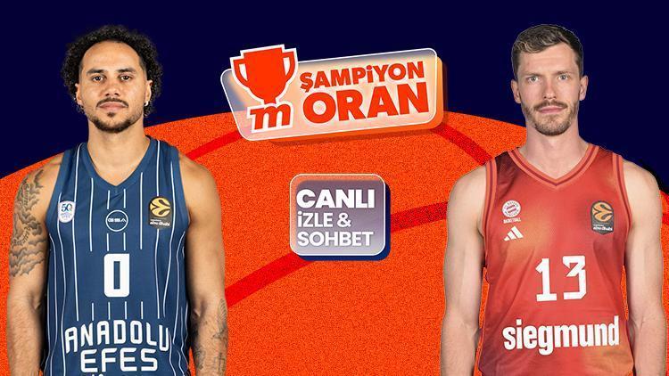 Anadolu Efes, EuroLeague’de Bayern Münih’e konuk oluyor! Maçın heyecanı canlı yayın, canlı sohbet ve Şampiyon Oranlar ile Misli’de