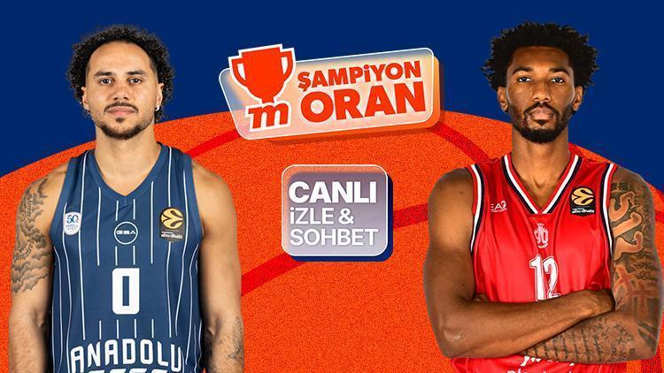 Anadolu Efes, EuroLeague’de Olimpia Milano’yu ağırlıyor! Maçın heyecanı canlı yayın, canlı sohbet ve Şampiyon Oranlar ile Misli’de