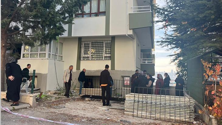 Ankara’da binada dehşet anları! Doğal gaz borusunu kesip çakmak çaktı, patlama mahalleyi sarstı
