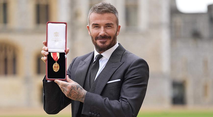 Artık Sir David Beckham! Kral Charles’tan onur nişanı