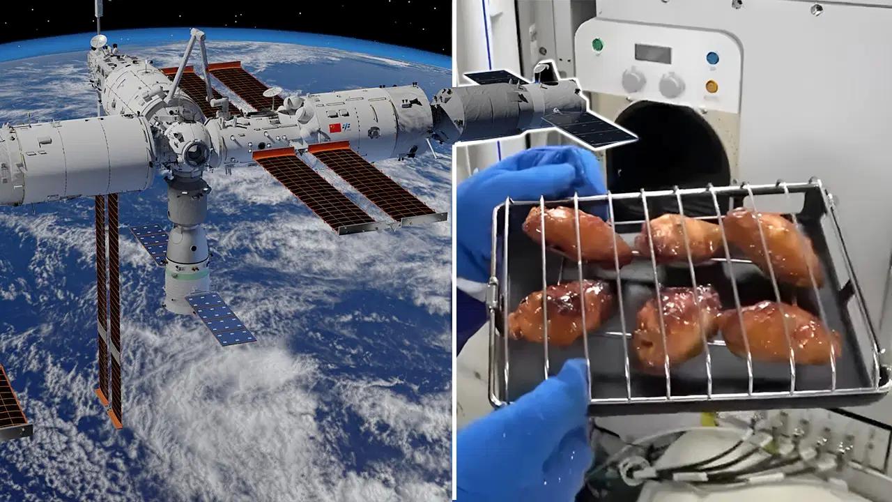 Astronotlar tarihte birinci kere uzayda ızgara yaptılar!