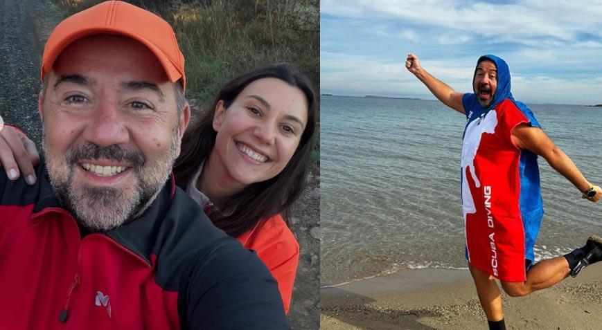 Ata Demirer'den sevgilisiyle Bozcaada’da romantik tatil