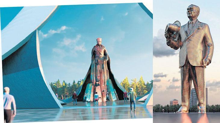 Atatürk anısına anıt heykeller