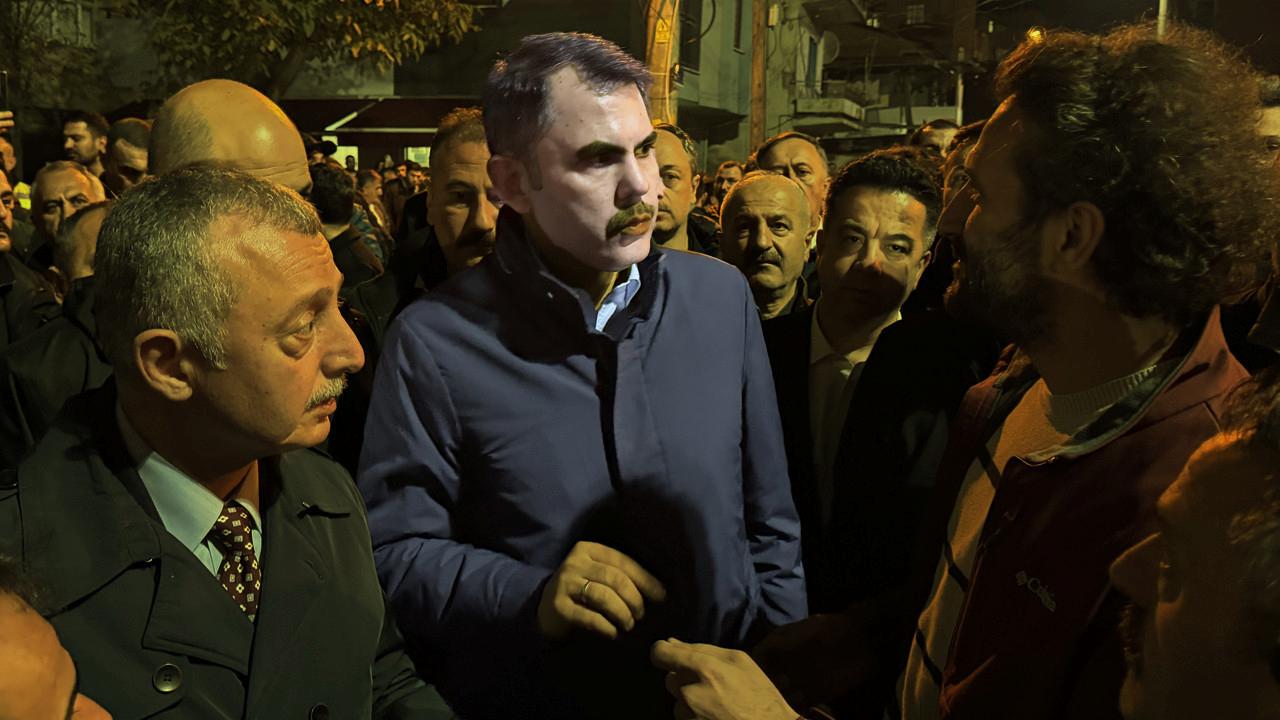 Bakan Kurum  olay yerinde duyurdu: 16 bina tahliye edildi