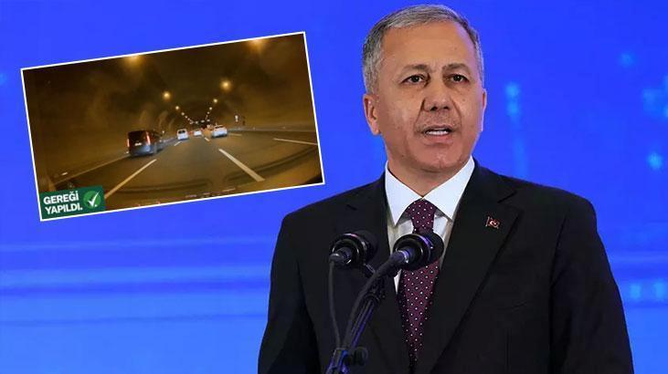 Bakan Yerlikaya duyurdu! Gereği yapıldı: Trafik güvenliğini hiçe sayan sürücü yakalandı