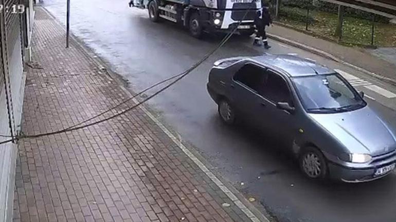 Belediye işçisi feci şekilde can vermişti! Korkunç kazanın görüntüsü ortaya çıktı