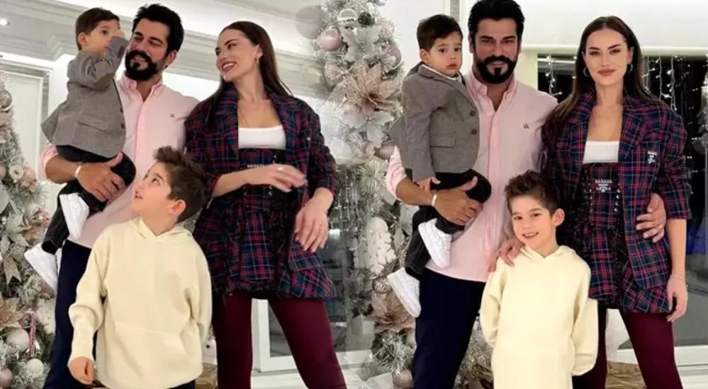 Boğaz keyfi yaptılar! Ünlü oyuncudan mutlu aile pozu