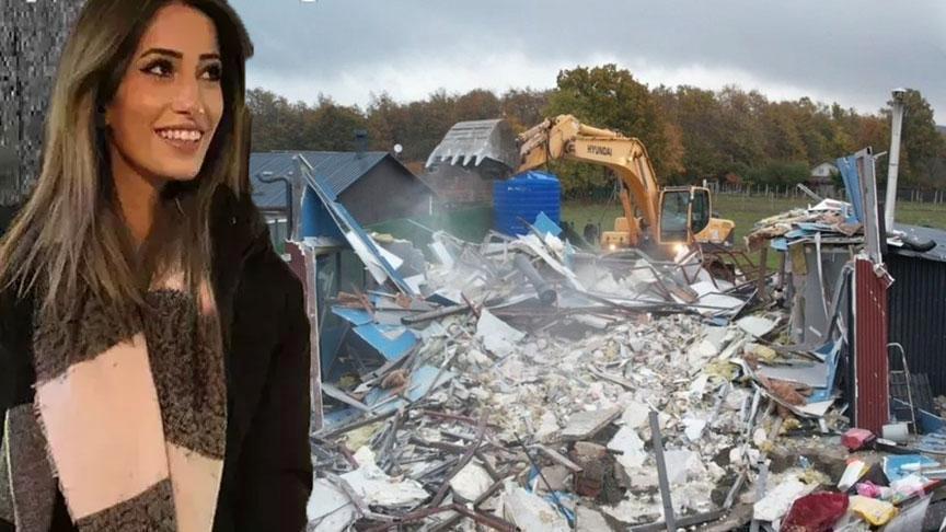 Çatalca’da Sinem Çeşim’in öldürüldüğü villa yıkıldı! Katil 7 aydır firari