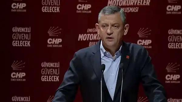 CHP Genel Başkanı Özgür Özel motokuryeler buluşmasında konuştu: ‘Problemlerin görünmez olmaması ve gölgelenmemesi sağlanacak’