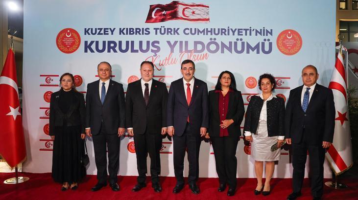Cumhurbaşkanı Yardımcısı Yılmaz, KKTC Cumhuriyet Meclisi’nde düzenlenen resepsiyona katıldı