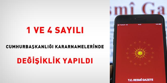 Cumhurbaşkanlığı Kararnamelerinde Önemli Değişiklikler Gerçekleşti