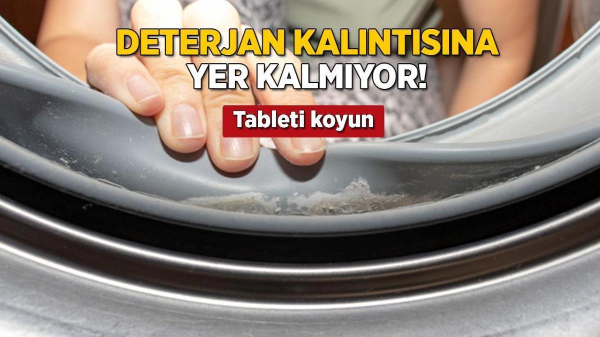 Deterjan kalıntısına yer yok! Makinedeki küfü tek hamlede çıkarttı: O tableti koyun