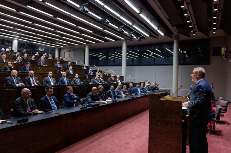 Dışişleri Bakanı Hakan Fidan, Finlandiya Parlamentosunda hitapta bulundu