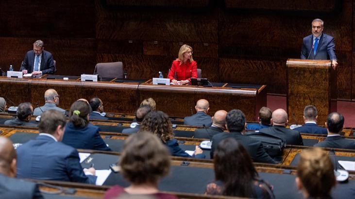Dışişleri Bakanı Hakan Fidan, Finlandiya Parlamentosunda hitapta bulundu