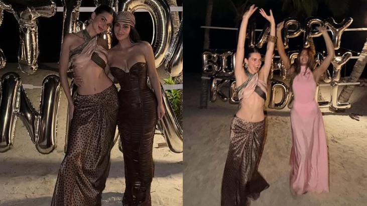 Doğum günü için sahili kapattılar! Kendall Jenner 30 yaşında: Pastası dikkat çekti