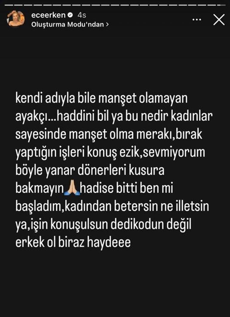 Ece Erken, Sinan Akçıl'a mı gönderme yaptı? Bomba sözler: Hadise de işin içinde